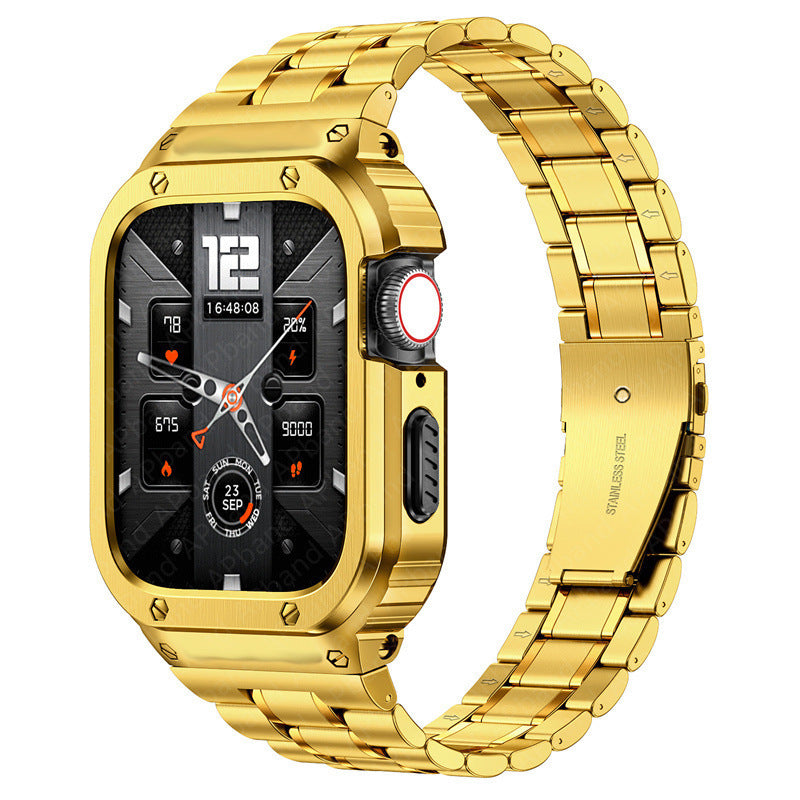 Edelstahlarmband mit Gehäuse für die Apple Watch