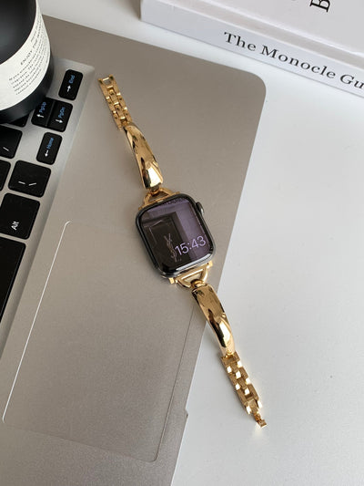 Einfaches Metallarmband für die Apple Watch