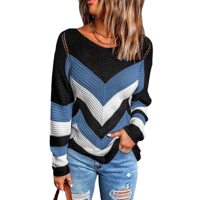 Chevron-Pullover für Damen
