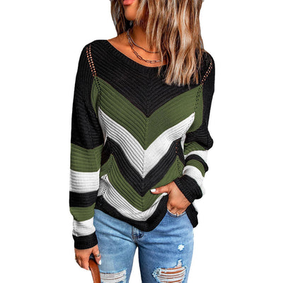 Chevron-Pullover für Damen