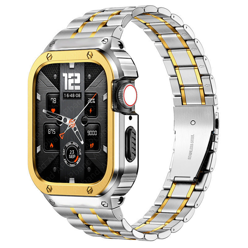 Edelstahlarmband mit Gehäuse für die Apple Watch