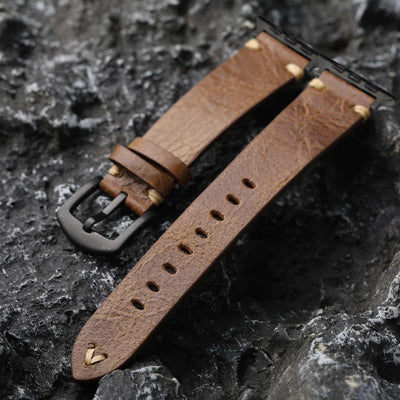 Handgefertigter Vintage Rissiger Riemen