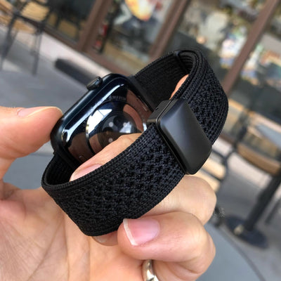 Geflochtenes Mesh-Nylon-Armband mit Magnetverschluss für die Apple Watch