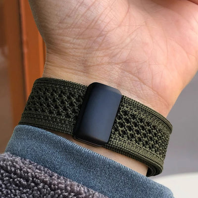 Geflochtenes Mesh-Nylon-Armband mit Magnetverschluss für die Apple Watch