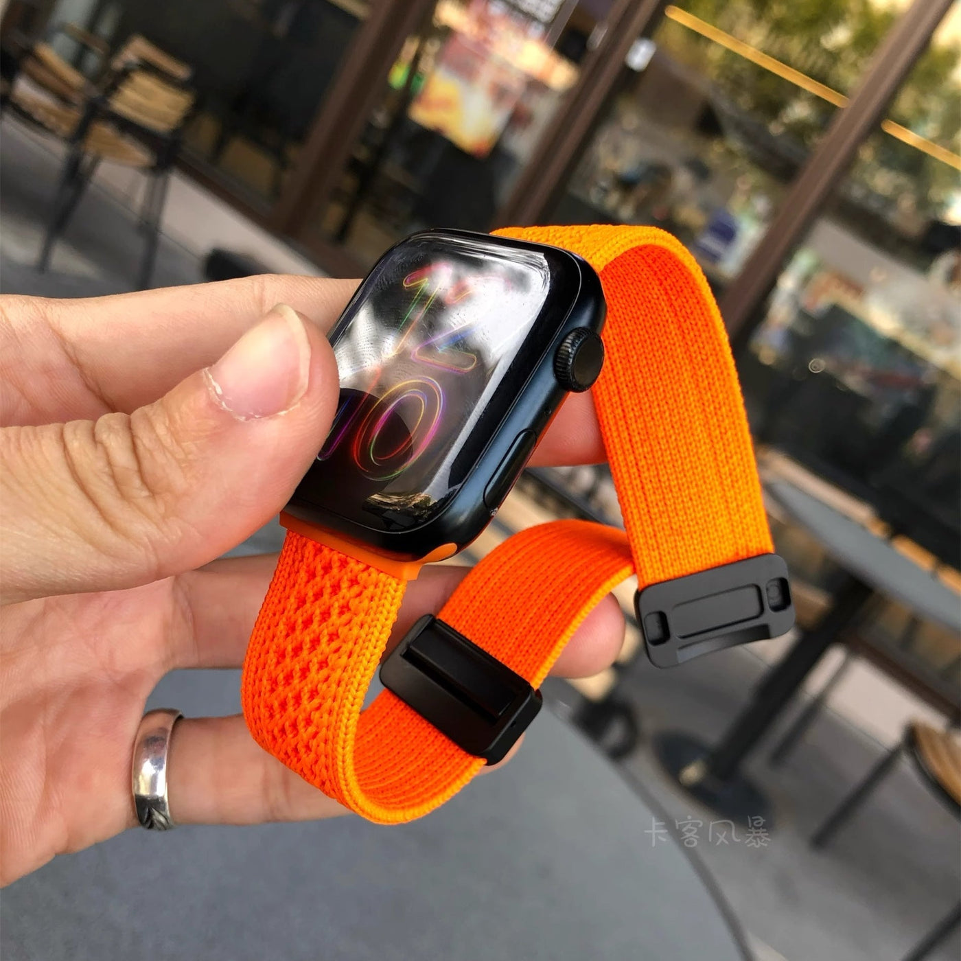 Geflochtenes Mesh-Nylon-Armband mit Magnetverschluss für die Apple Watch