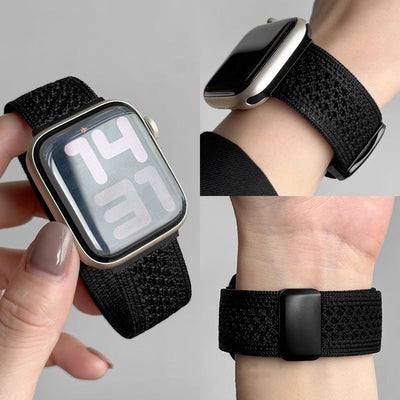 Geflochtenes Mesh-Nylon-Armband mit Magnetverschluss für die Apple Watch