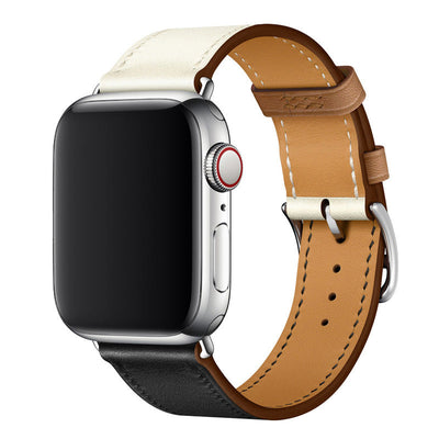 Echtes Lederhandgelenkband für die Apple Watch, handgenäht