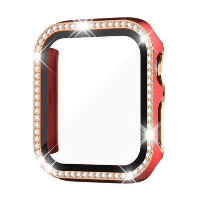 Rhinestone-Temperiertes Glasgehäuse für die Apple Watch