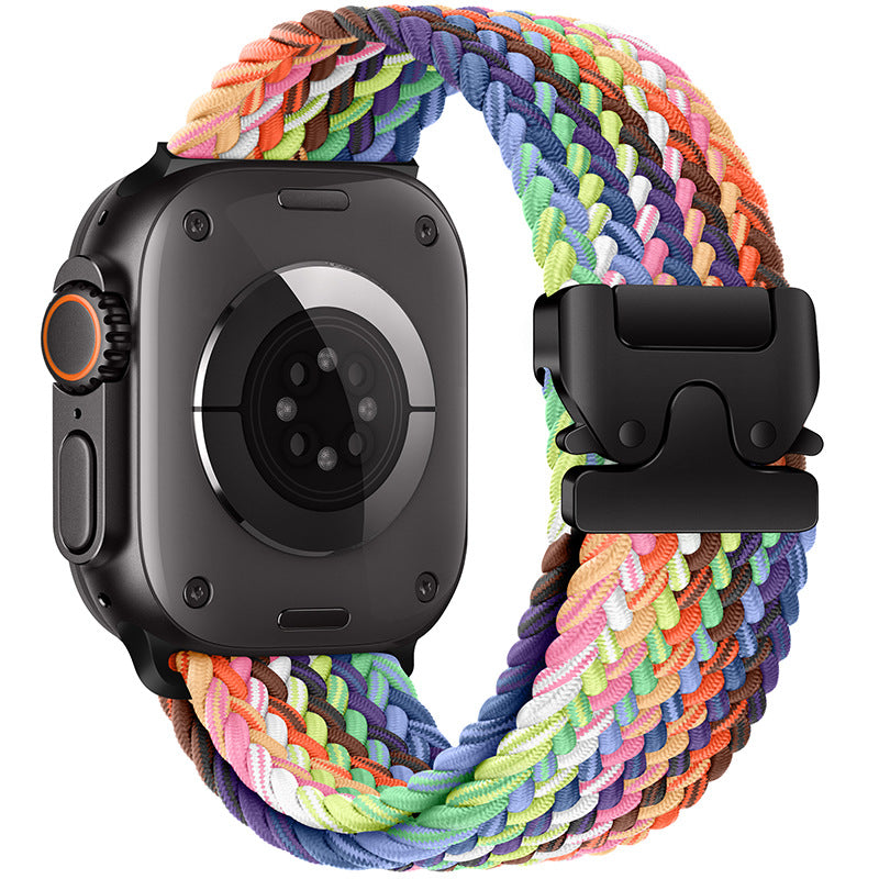 Elastisches Nylon-Parachute-Buckle-Uhrenarmband geeignet für alle Apple-Serien