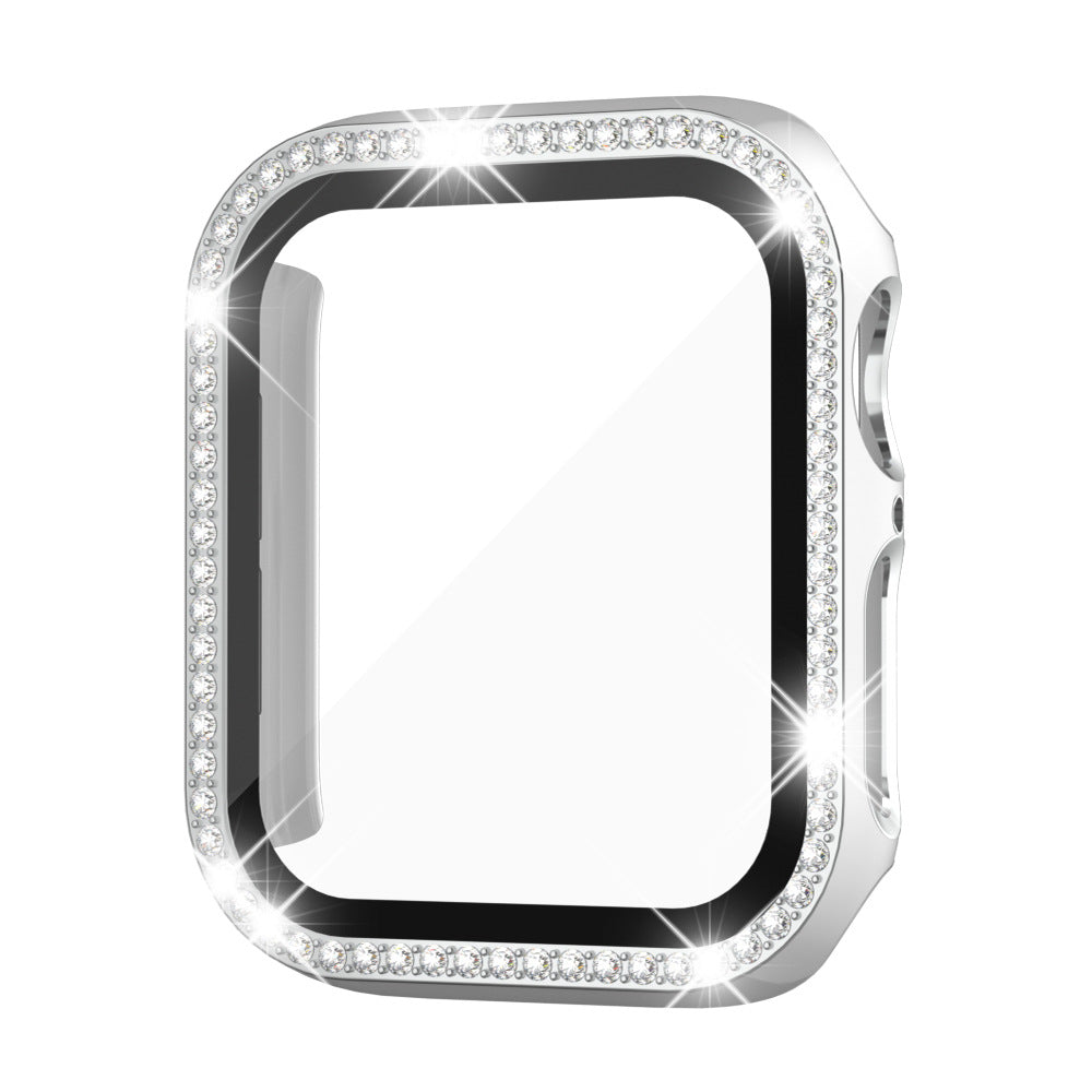 Rhinestone-Temperiertes Glasgehäuse für die Apple Watch