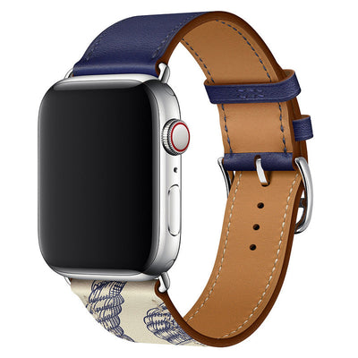 Echtes Lederhandgelenkband für die Apple Watch, handgenäht