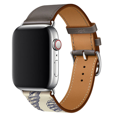 Echtes Lederhandgelenkband für die Apple Watch, handgenäht