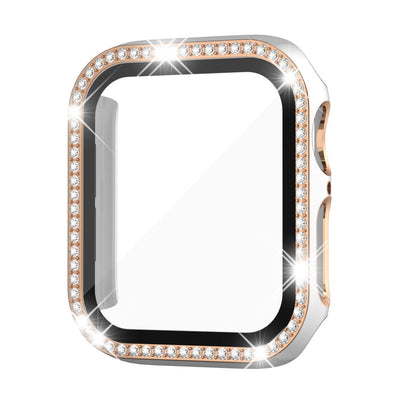 Rhinestone-Temperiertes Glasgehäuse für die Apple Watch
