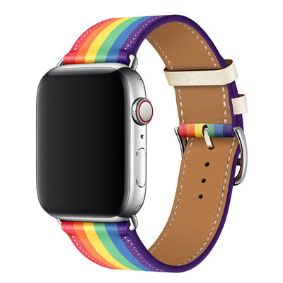 Echtes Lederhandgelenkband für die Apple Watch, handgenäht