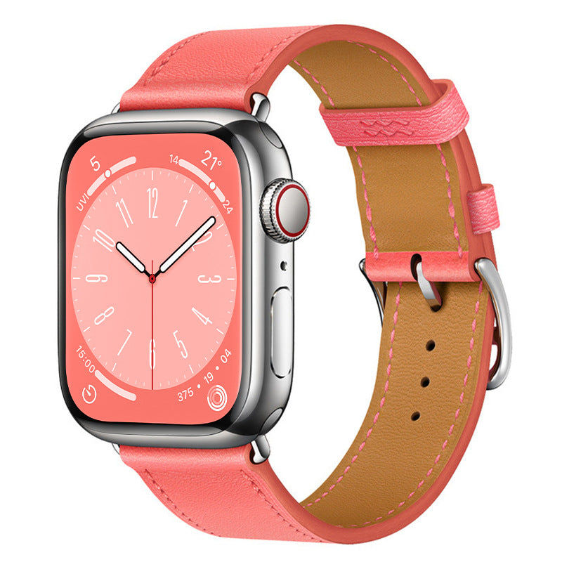 Echtes Lederhandgelenkband für die Apple Watch, handgenäht