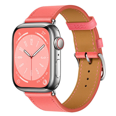 Echtes Lederhandgelenkband für die Apple Watch, handgenäht