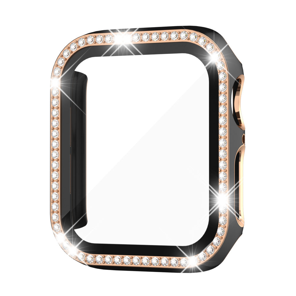 Rhinestone-Temperiertes Glasgehäuse für die Apple Watch