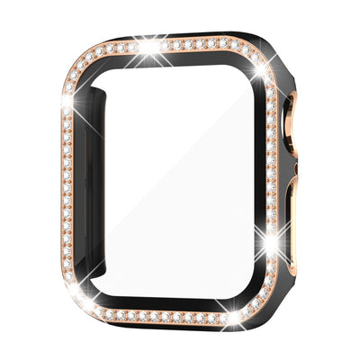 Rhinestone-Temperiertes Glasgehäuse für die Apple Watch