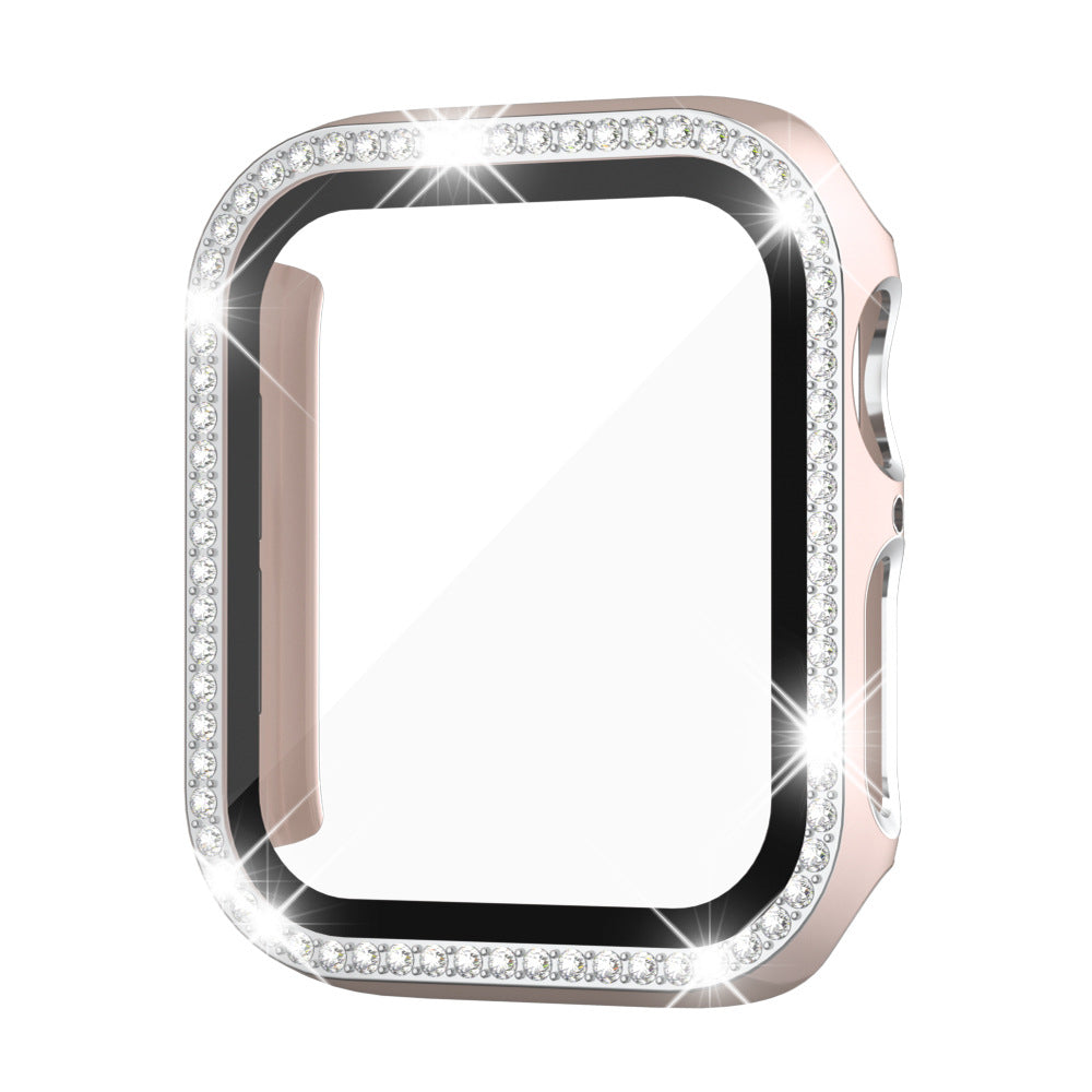 Rhinestone-Temperiertes Glasgehäuse für die Apple Watch