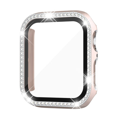 Rhinestone-Temperiertes Glasgehäuse für die Apple Watch
