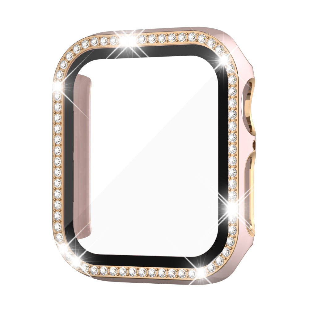 Rhinestone-Temperiertes Glasgehäuse für die Apple Watch