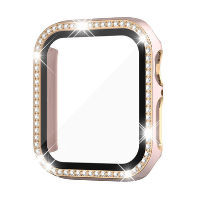 Rhinestone-Temperiertes Glasgehäuse für die Apple Watch