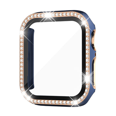 Rhinestone-Temperiertes Glasgehäuse für die Apple Watch