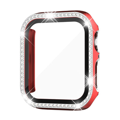 Rhinestone-Temperiertes Glasgehäuse für die Apple Watch
