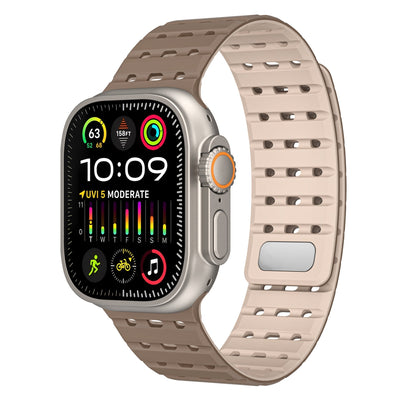 AW Atmungsaktives Magnetisches Silikonarmband für die Apple Watch