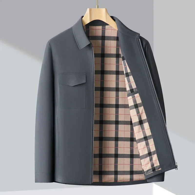 Reißverschlussjacke mit Tasche für Herren