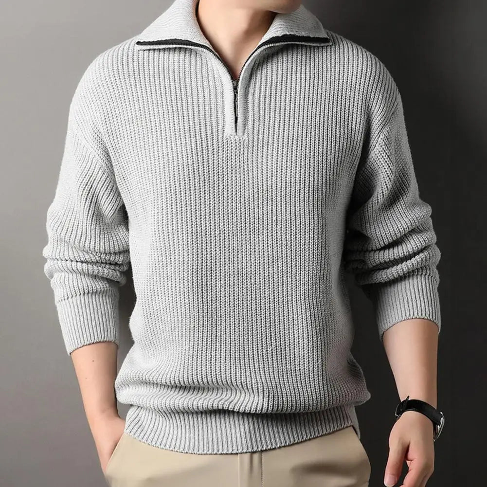 Pullover mit Reißverschlusskragen für Herren