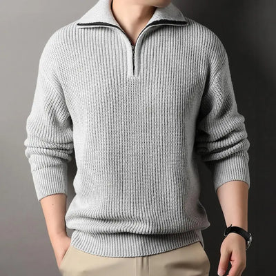 Pullover mit Reißverschlusskragen für Herren