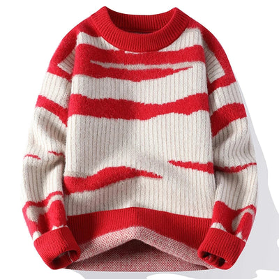 Felix | Stilvoller Herrenpullover mit einzigartigem Streifenmuster