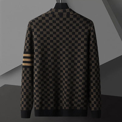 Karierter Cardigan für Herren