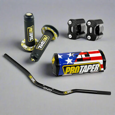 MaxTorque CNC Motorrad Fat Bar Lenker – 1-1/8" Hochlenkergriffe für Kawasaki, Honda, Suzuki, Yamaha Dirt Bikes
