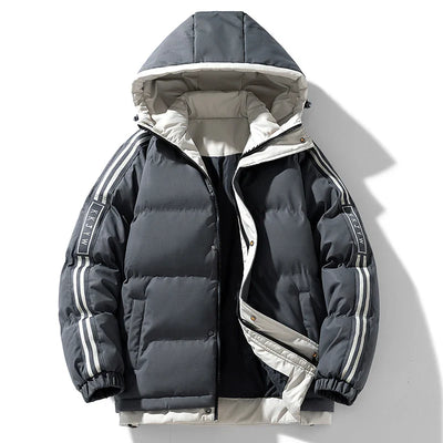 Lucas – Herren Winter Baumwolljacke mit Kapuze