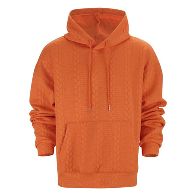 Kapuzenpullover mit Zopfmuster für Herren