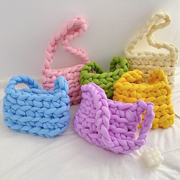 KnitCarry™ | Chunky Knit Tote