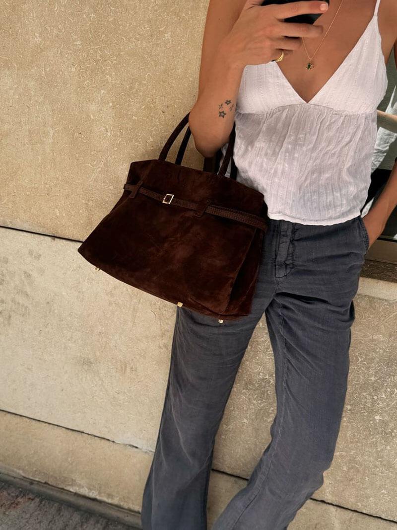 Zella | Luxuriöse Damen-Handtasche aus Wildleder