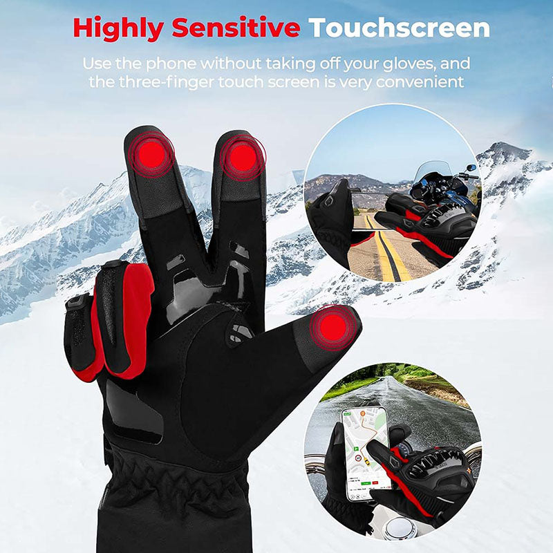 Wasserdichte Winter Motorradhandschuhe | CE & 2KP Genehmigt