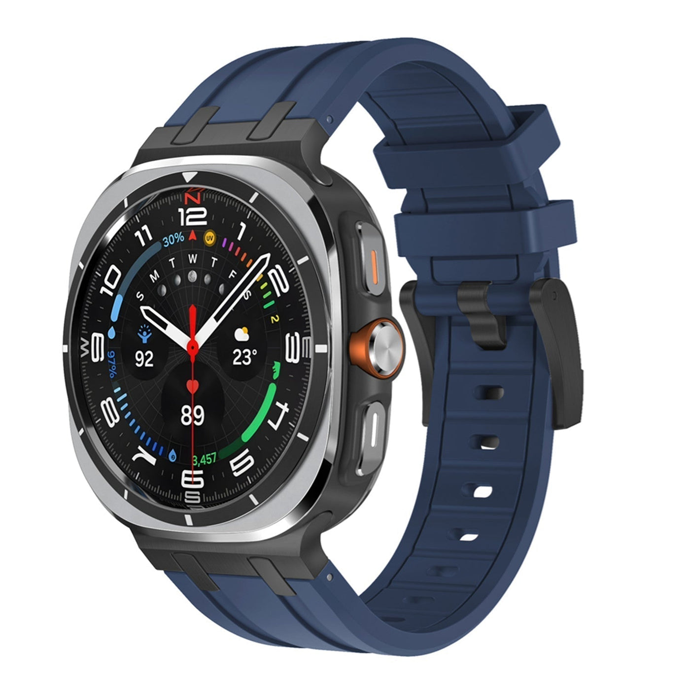 Luxuriöses AP Mod Silikonarmband für Samsung Watch Ultra