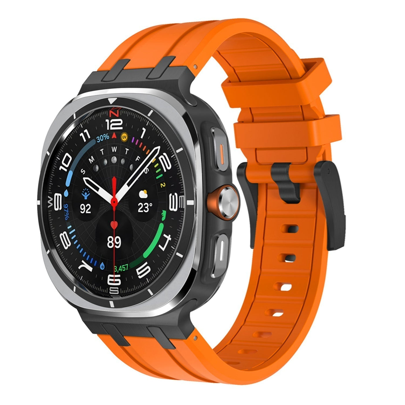 Luxuriöses AP Mod Silikonarmband für Samsung Watch Ultra