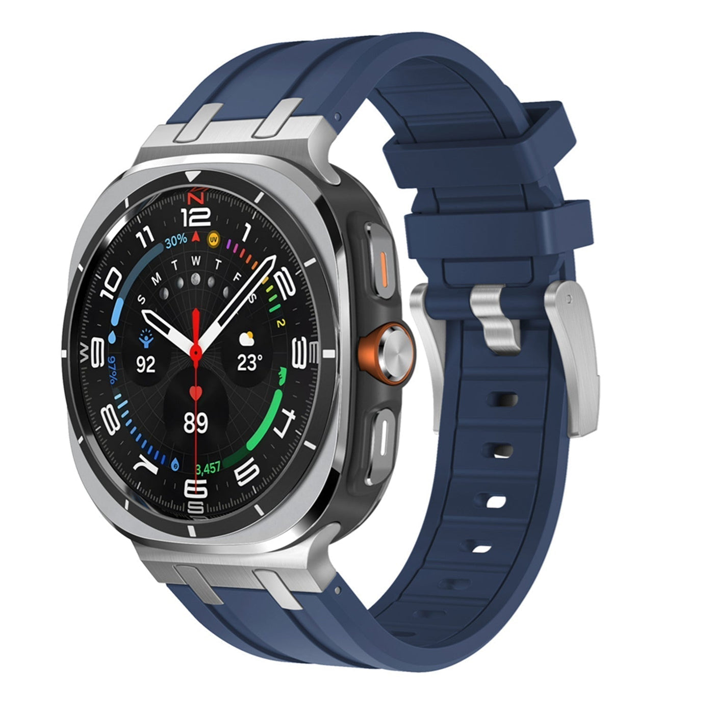 Luxuriöses AP Mod Silikonarmband für Samsung Watch Ultra