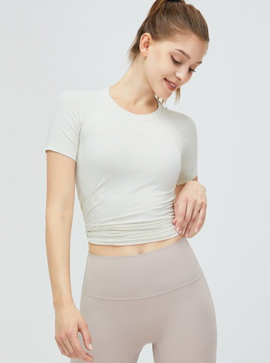 Filaro | Flexibles Crop Top für Damen Slim Fit Weiß