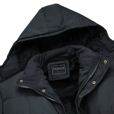 Gepolsterte Jacke mit Kapuze für Herren