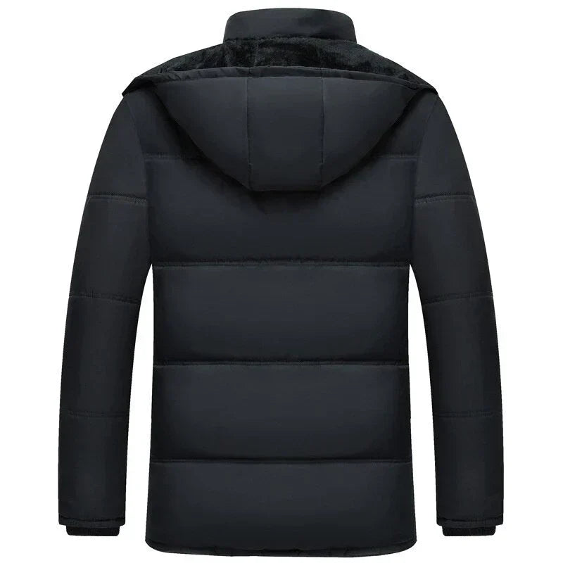 Gepolsterte Jacke mit Kapuze für Herren