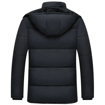 Gepolsterte Jacke mit Kapuze für Herren