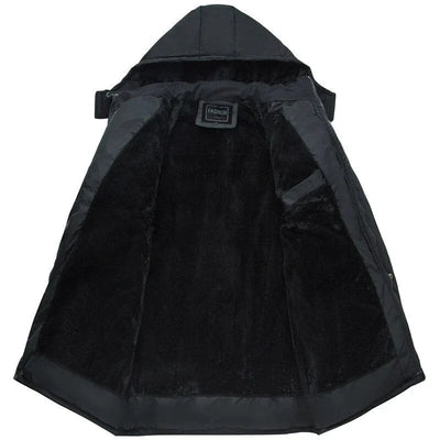 Gepolsterte Jacke mit Kapuze für Herren
