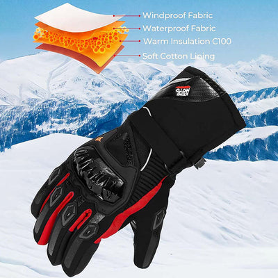 Wasserdichte Winter Motorradhandschuhe | CE & 2KP Genehmigt