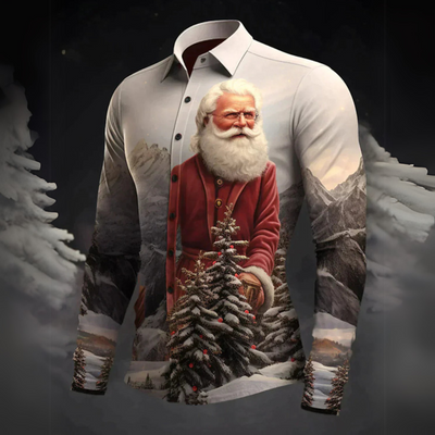 Weihnachtsmann Hemd für Herren